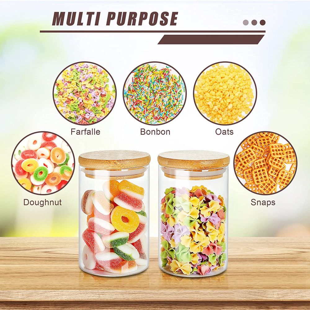 1Chase - Borosilicate Glass Spice Jar 290ml - Pack of 10