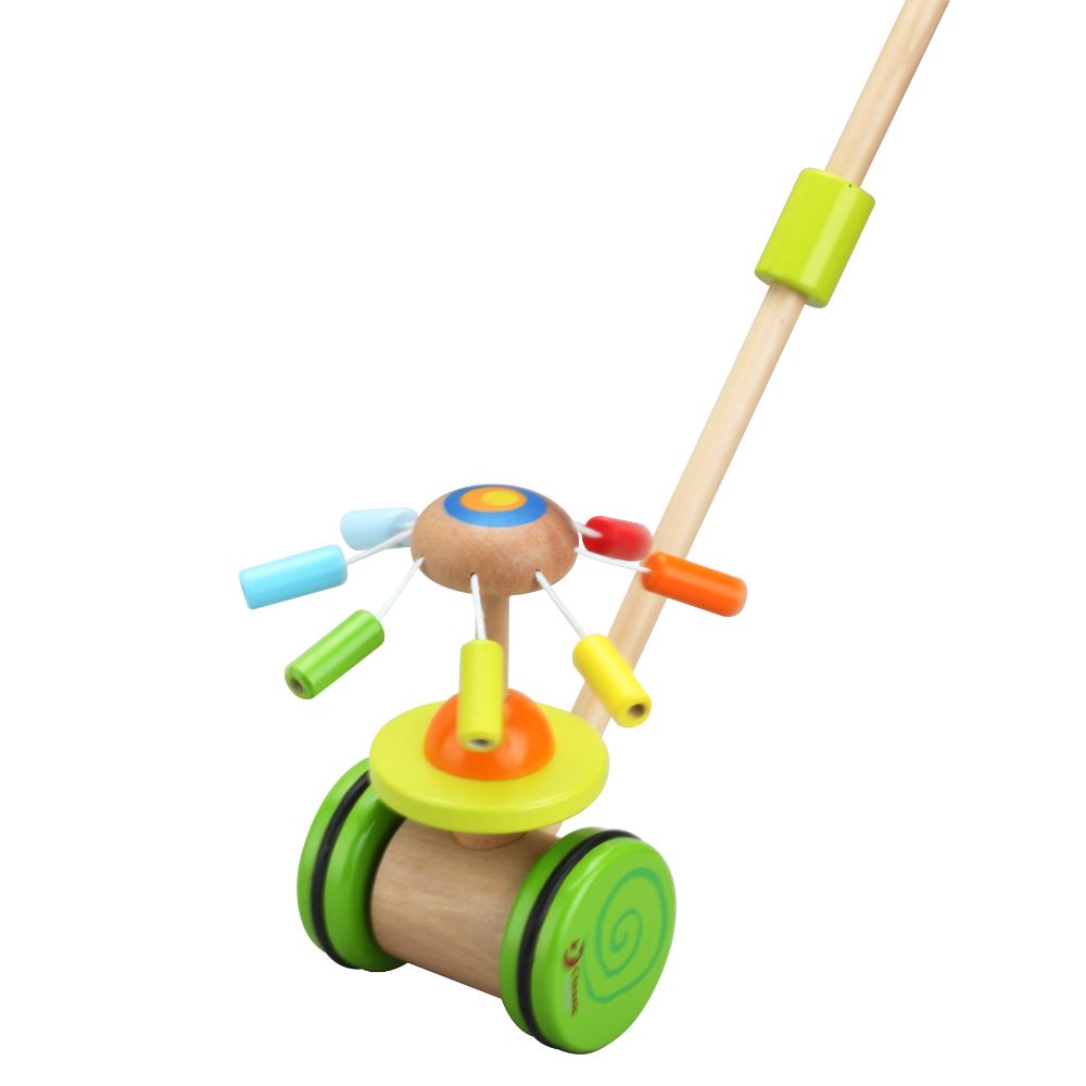 Classic World - Push Rainbow Wooden Walker Toy 