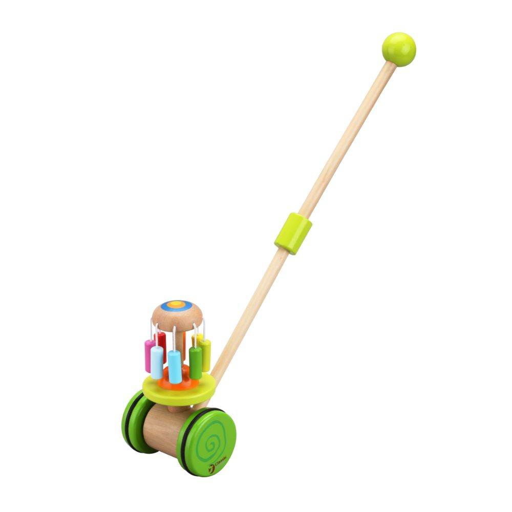 Classic World - Push Rainbow Wooden Walker Toy 