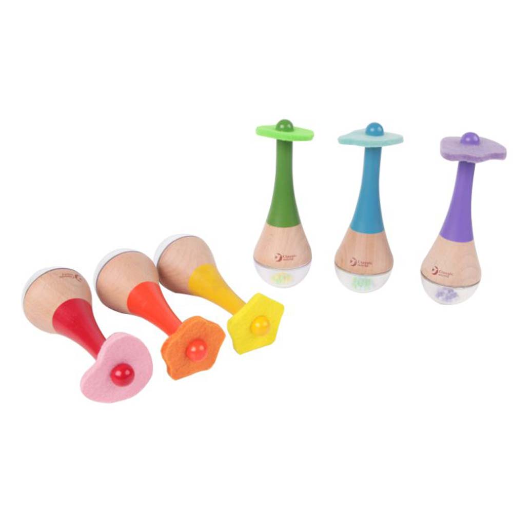Classic World - Rainbow Maracas 1pc - Color May Vary