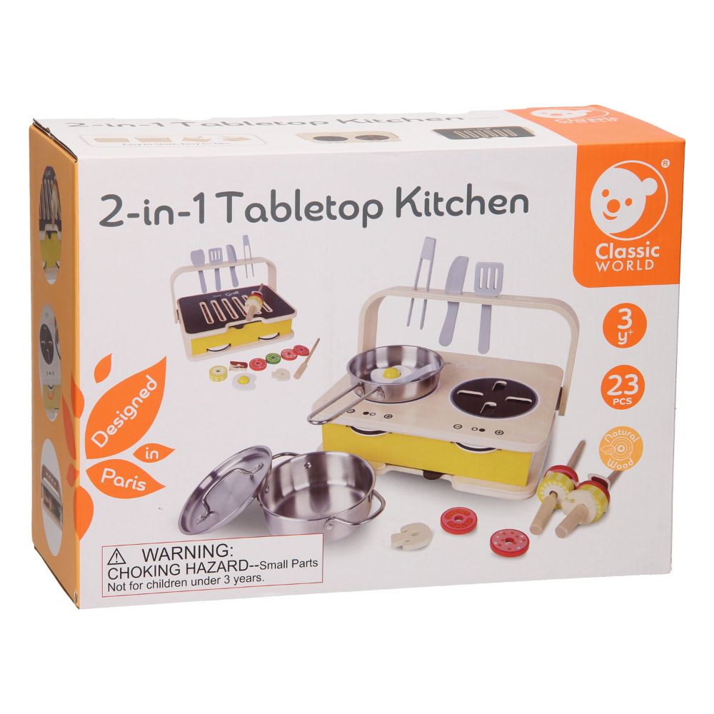 Classic World - 2-in-1 Tabletop Kitchen