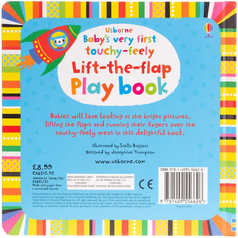 Usborne Books - Baby's Very First Touchy-Feely Lift-The-Flap Playbook