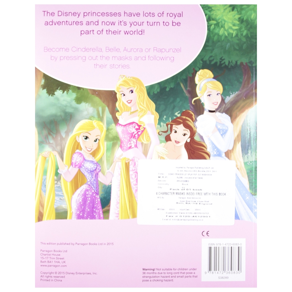 Disney Princess Let's Play Pop-Out Mask Book