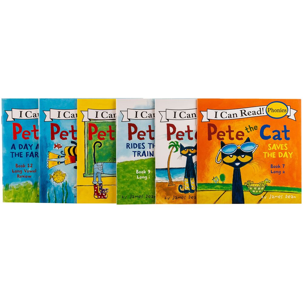 Pete the Cat Phonics Box Set of 12 Books