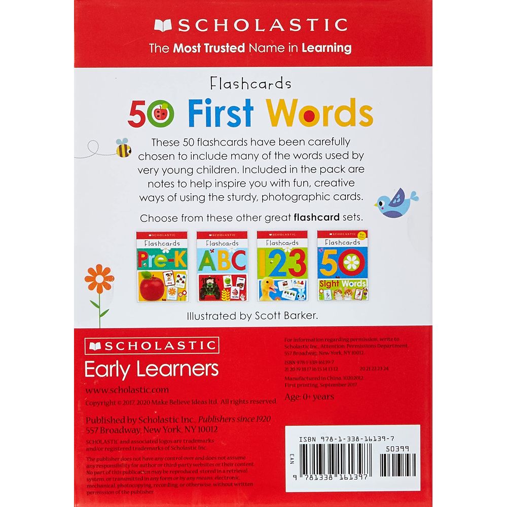 Write and Wipe Flashcards: First 50 Words