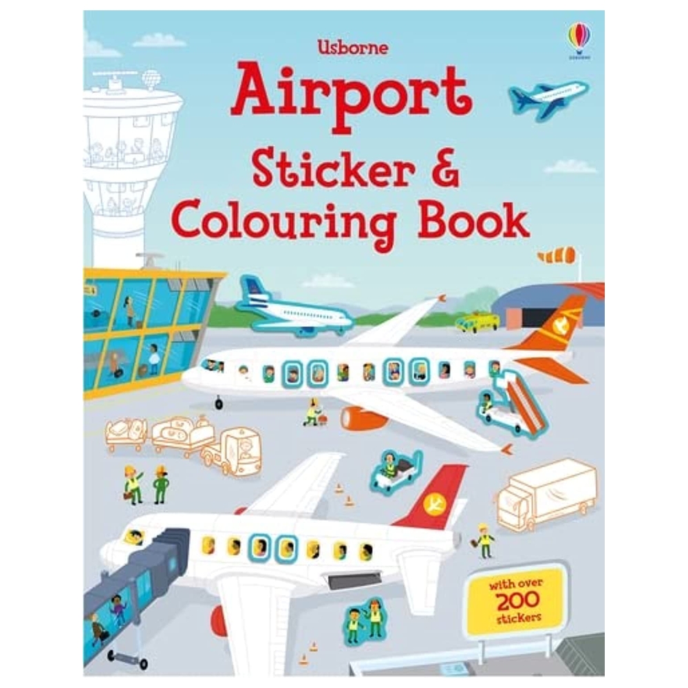 كتاب تلوين وملصقات Airport