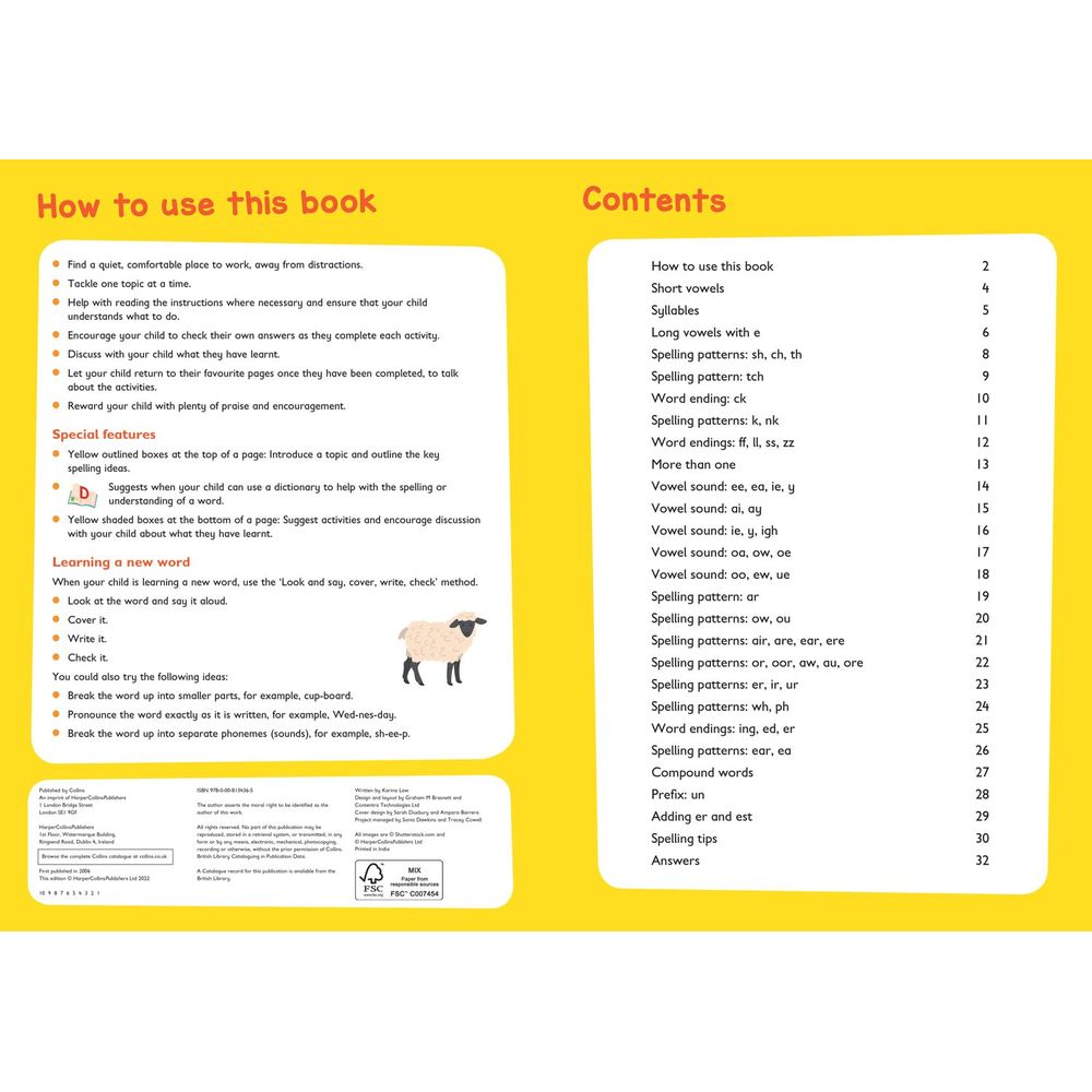 Spelling Ages 5-6: Ideal for Home Learning