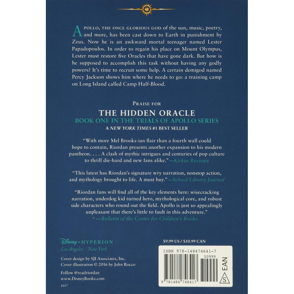 The Trials of Apollo Set of 3 Books