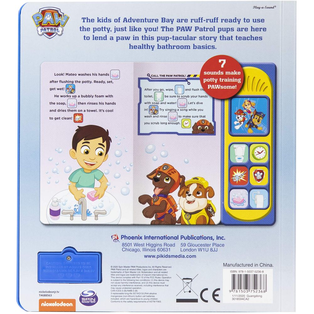 Paw Patrol Potty Little Sound Book