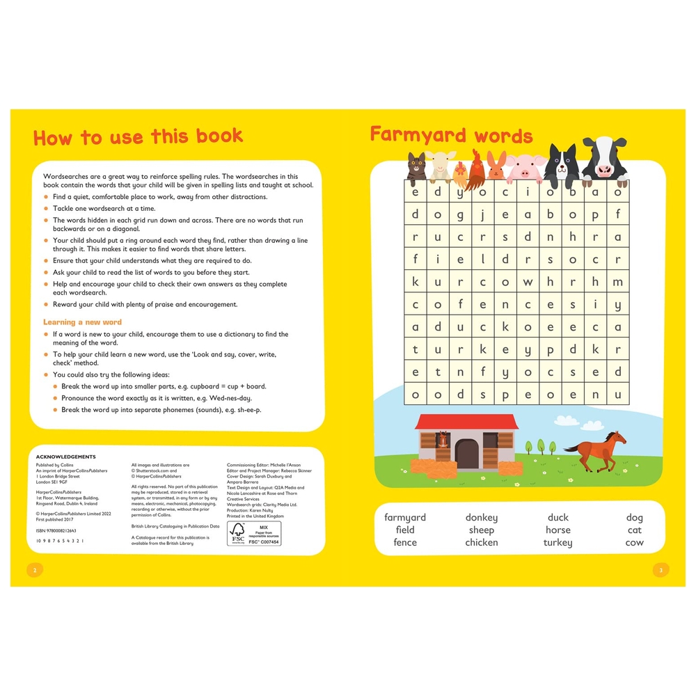Spelling Word Searches Ages 5 7