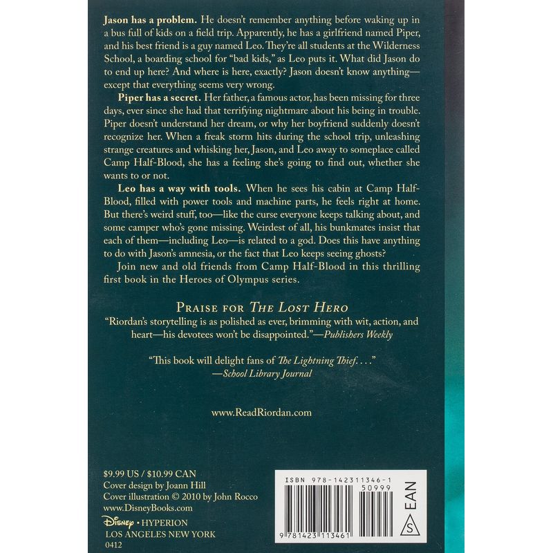 The Heroes Of Olympus, Book One The Lost Hero #1