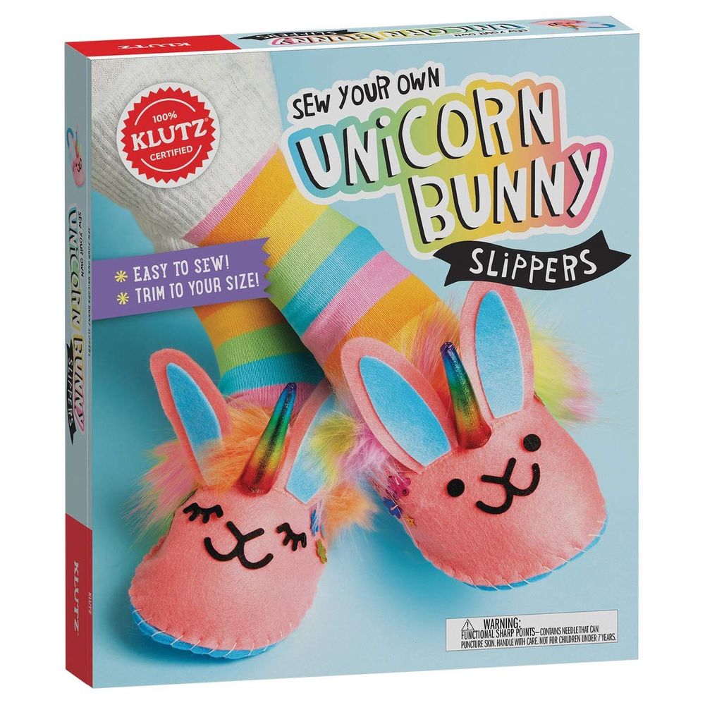Sew Your Own Unicorn Bunny Slippers