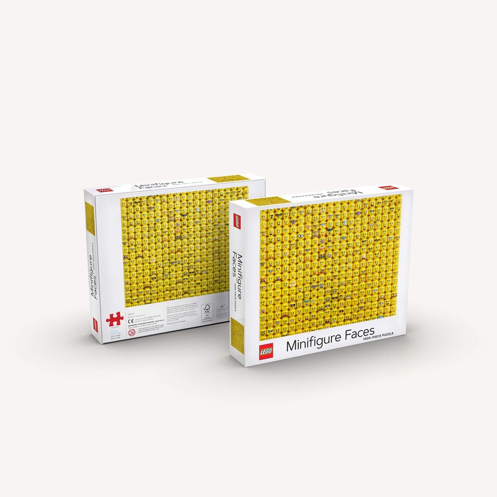 Lego Minifigure Faces 1000-Piece Puzzle