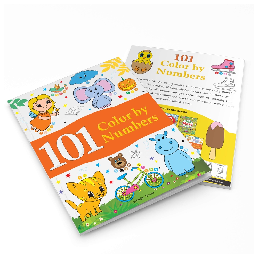 101 Color By Numbers: Fun Activity Book For Children