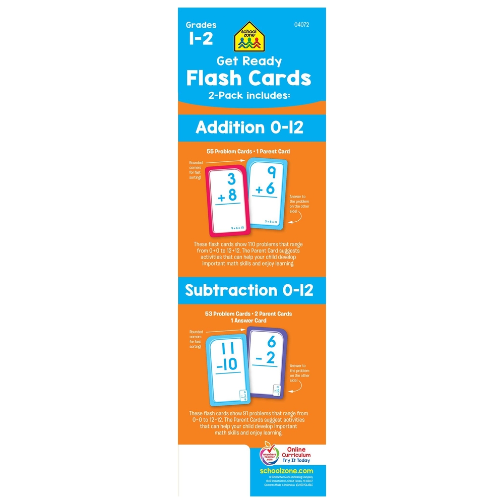 Addition & Subtraction 2-Pack Flash Cards