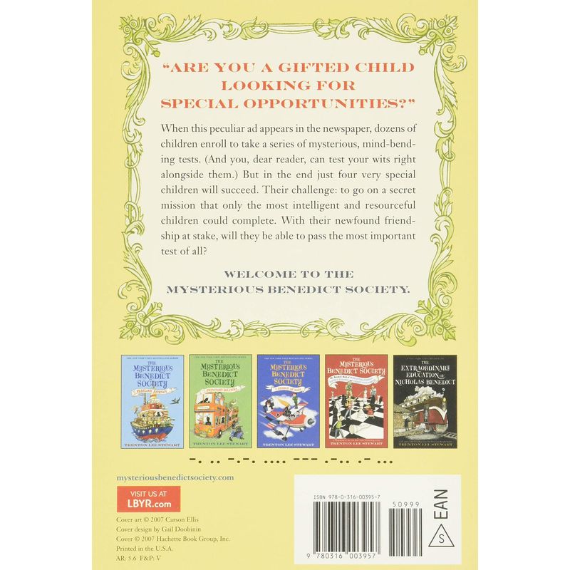 مجموعة كتب The Mysterious Benedict Society