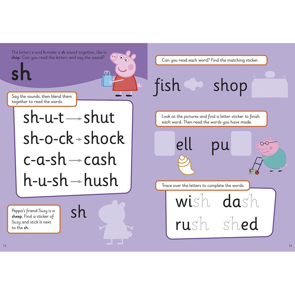 Peppa Pig: Practise With Peppa: Super Phonics: Sticker Book