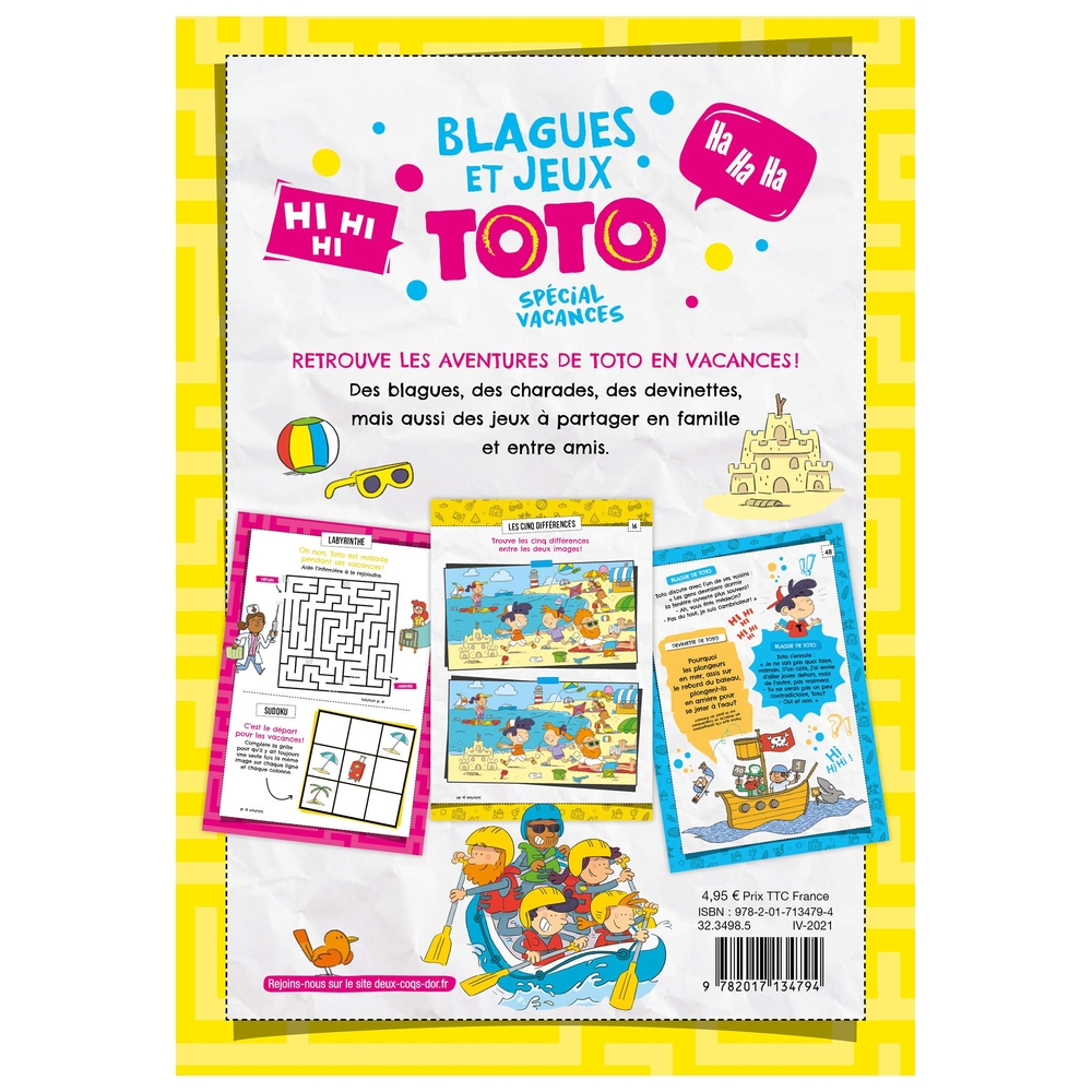 Blagues Et Jeux De Toto Special Vacances