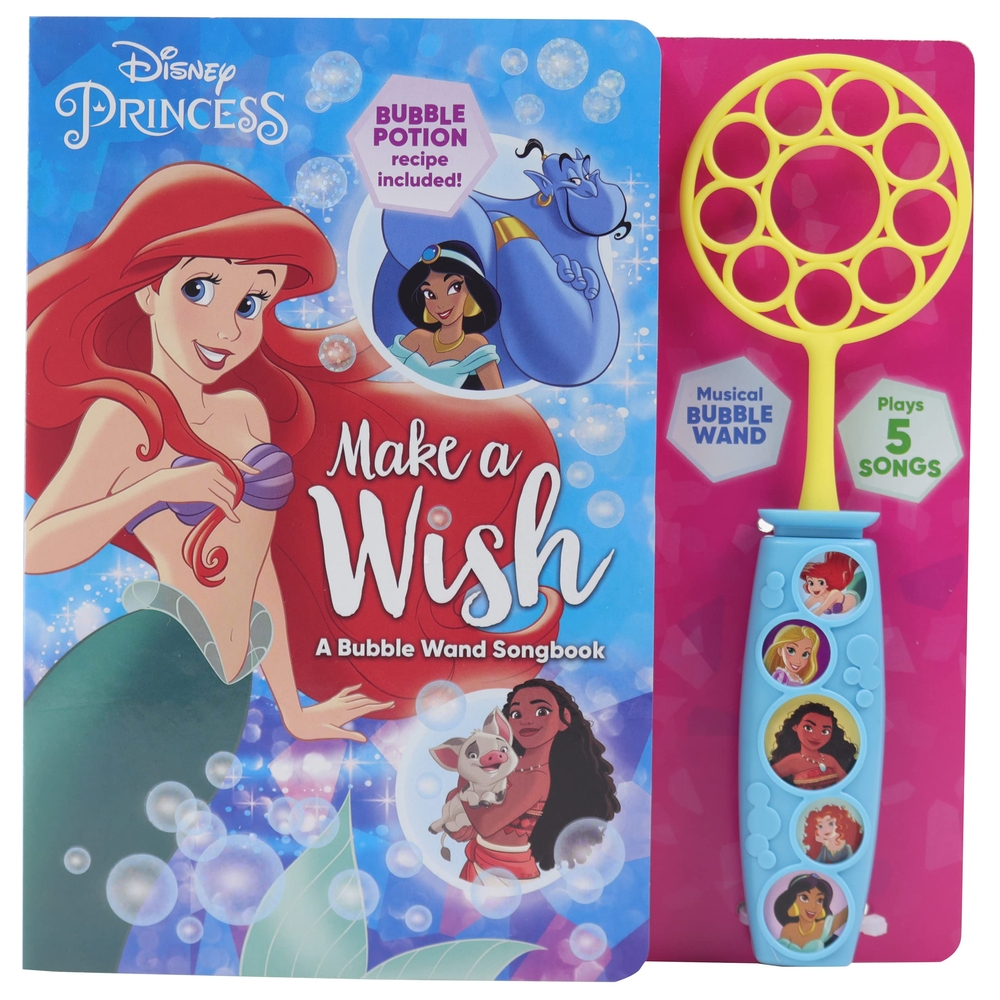 كتاب Disney Princess: Make A Wish: A Bubble Wand Songbook