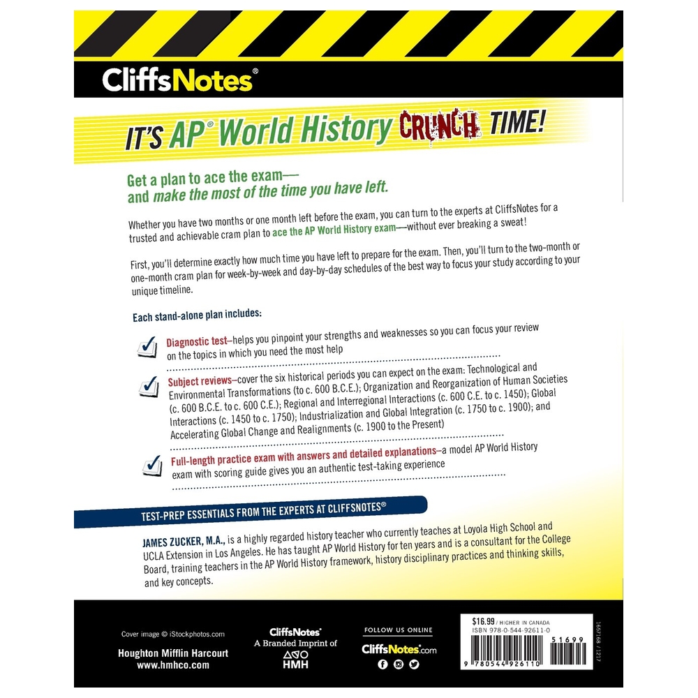 Cliffsnotes Ap World History History Cram Plan