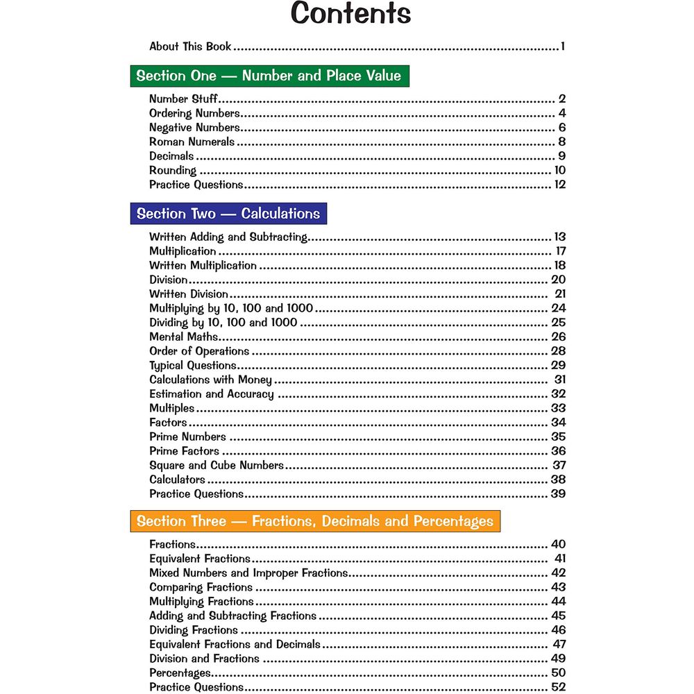 New KS2 Maths Study Book - Ages 7-11