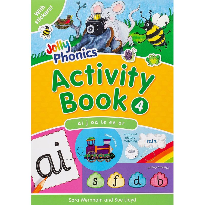 كتاب أنشطة جولي فونيكس ٤: في الحروف الساكنة: الطبعة الإنجليزية البريطانية