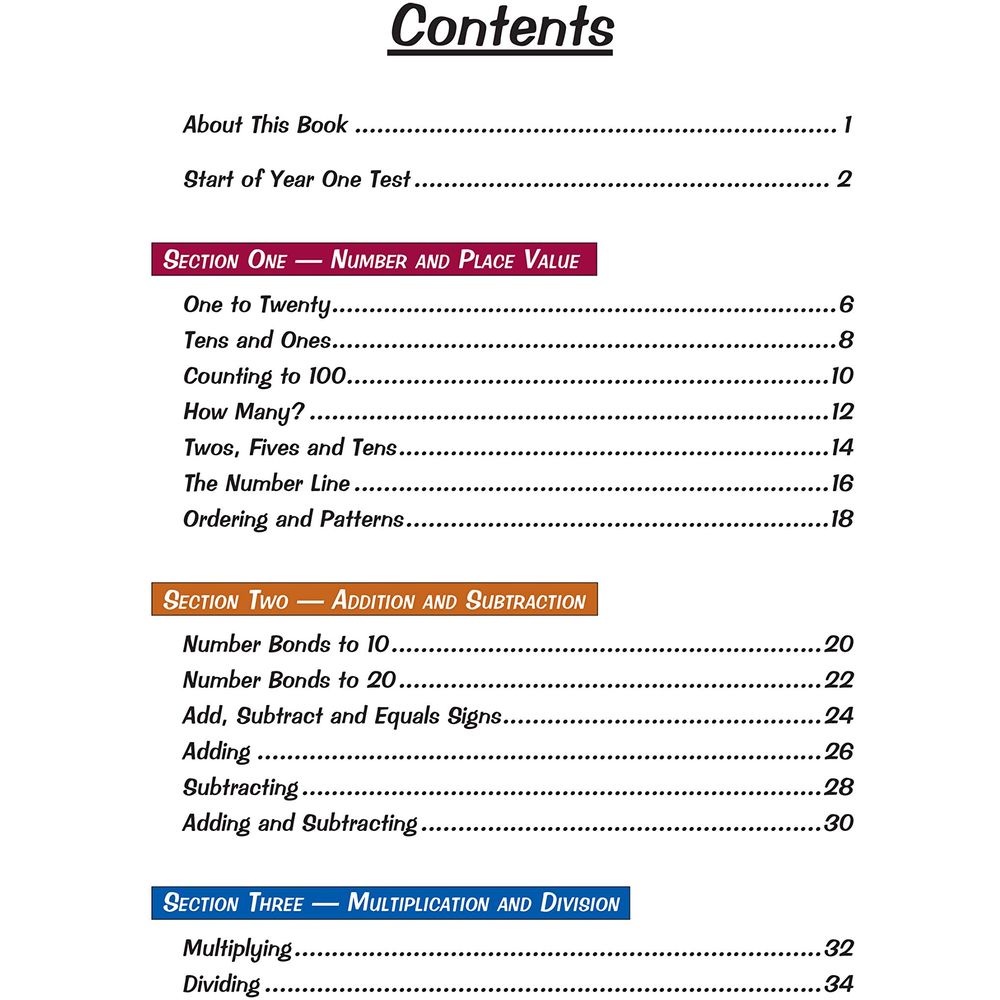 Key Stage 1 Maths Targeted Study & Question Book - Year 1