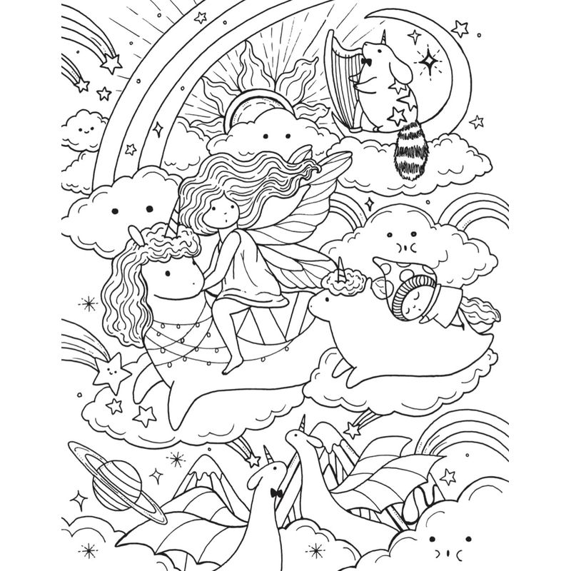 A Million Magical Creatures: Enchanting Characters To Colour