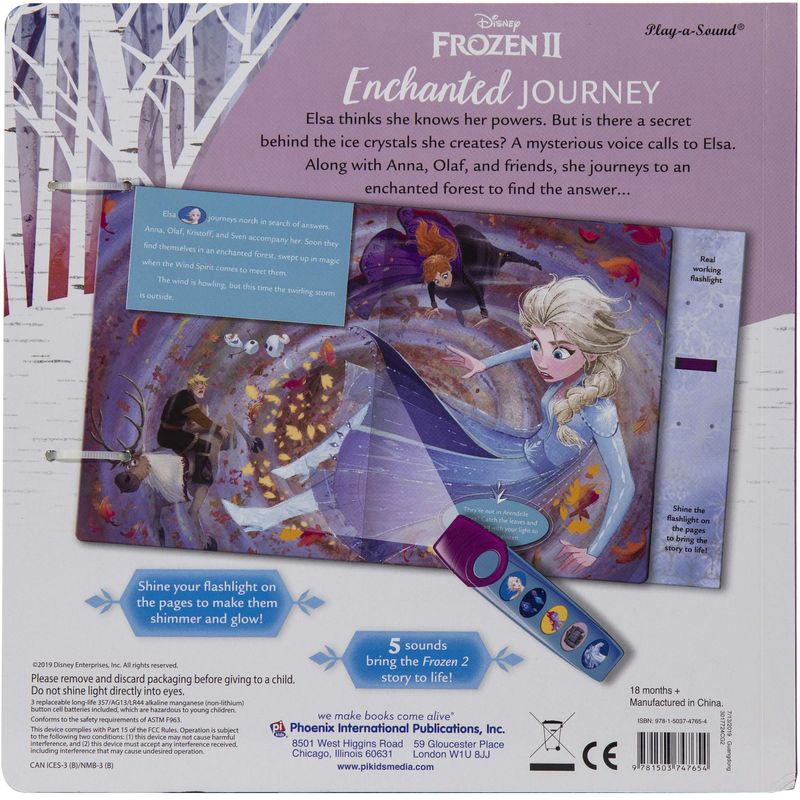 Frozen 2 Glow Flashlight Sound Book