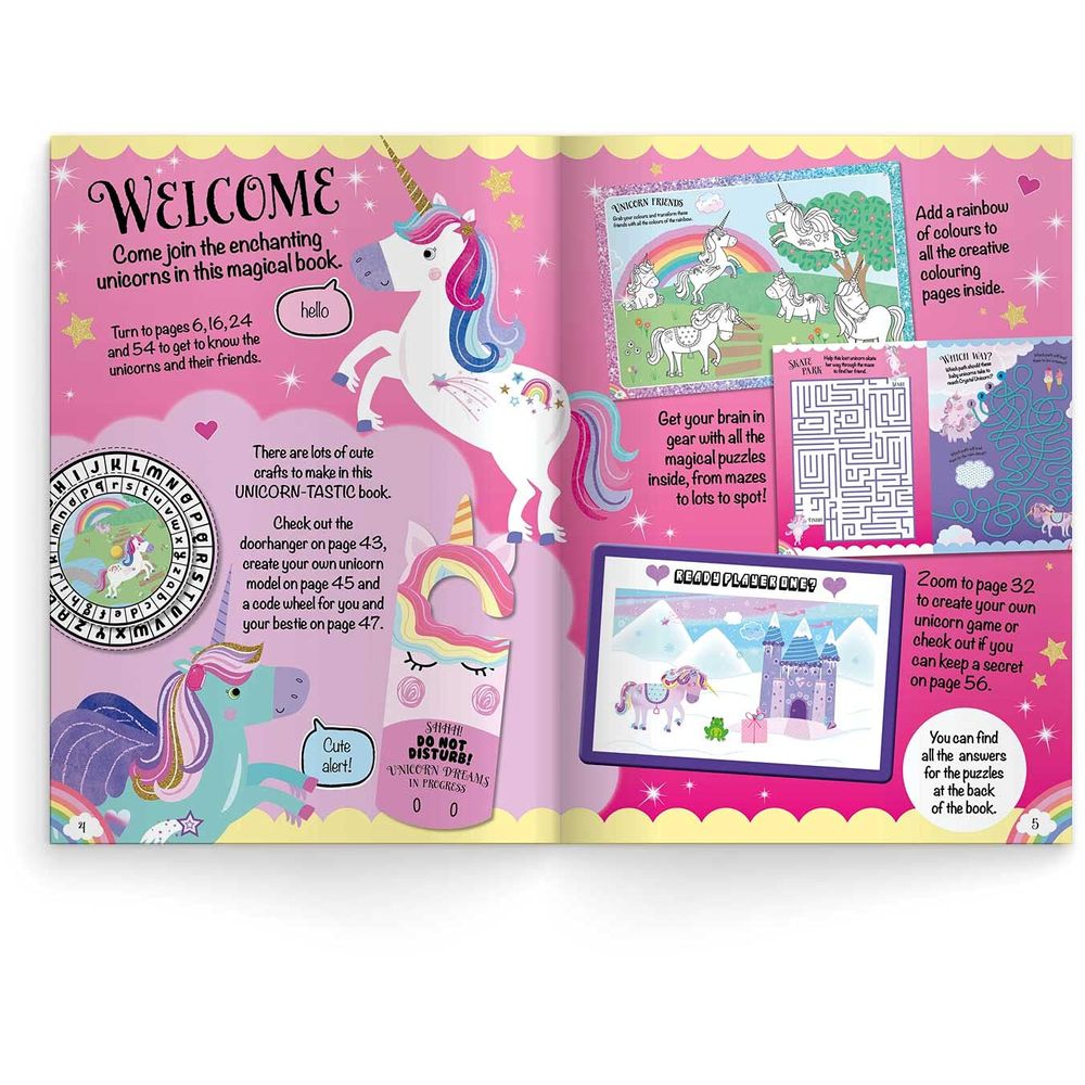 Crystal Unicorns Annual 2022 Activity Book