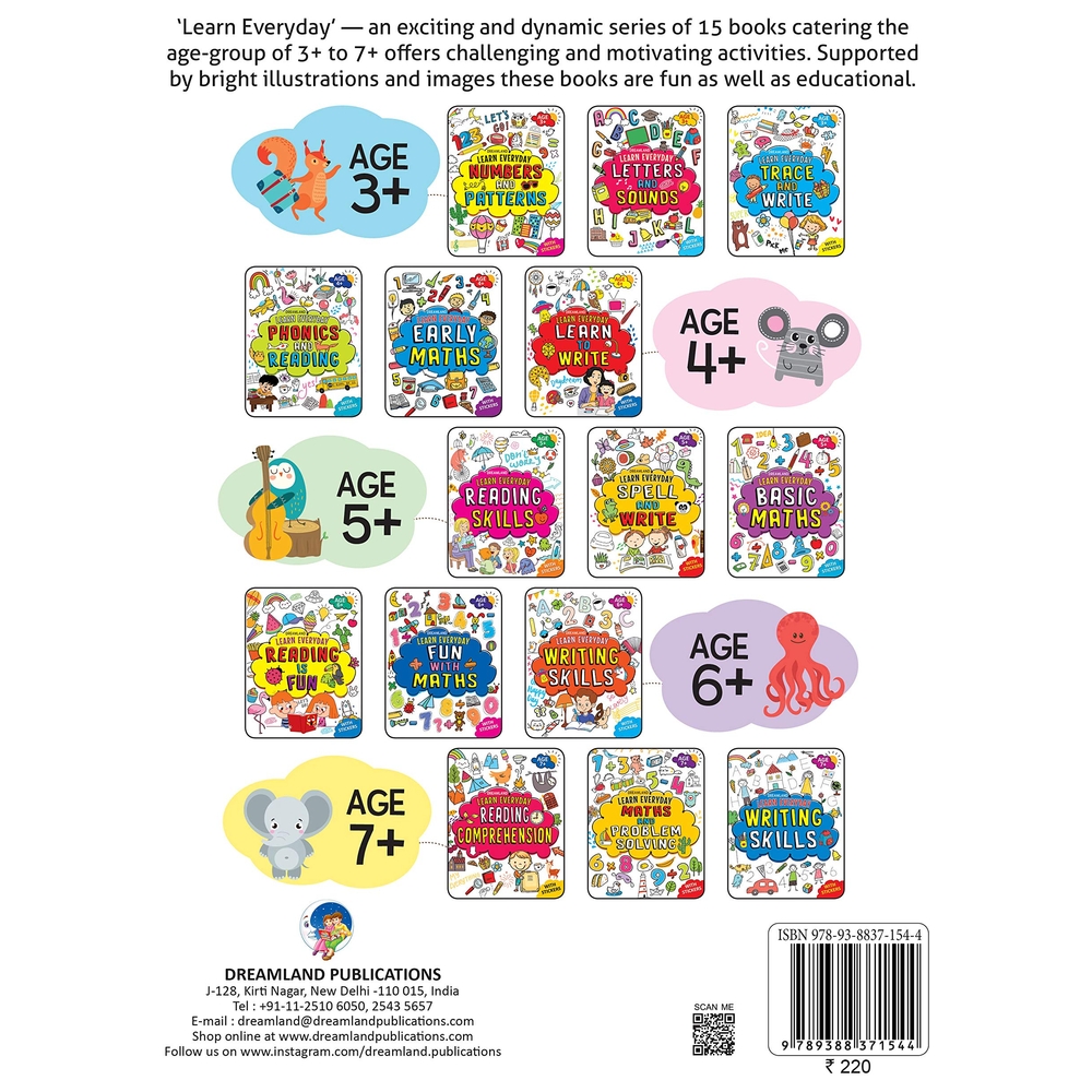 Learn Everyday Trace And Write- Age 3+