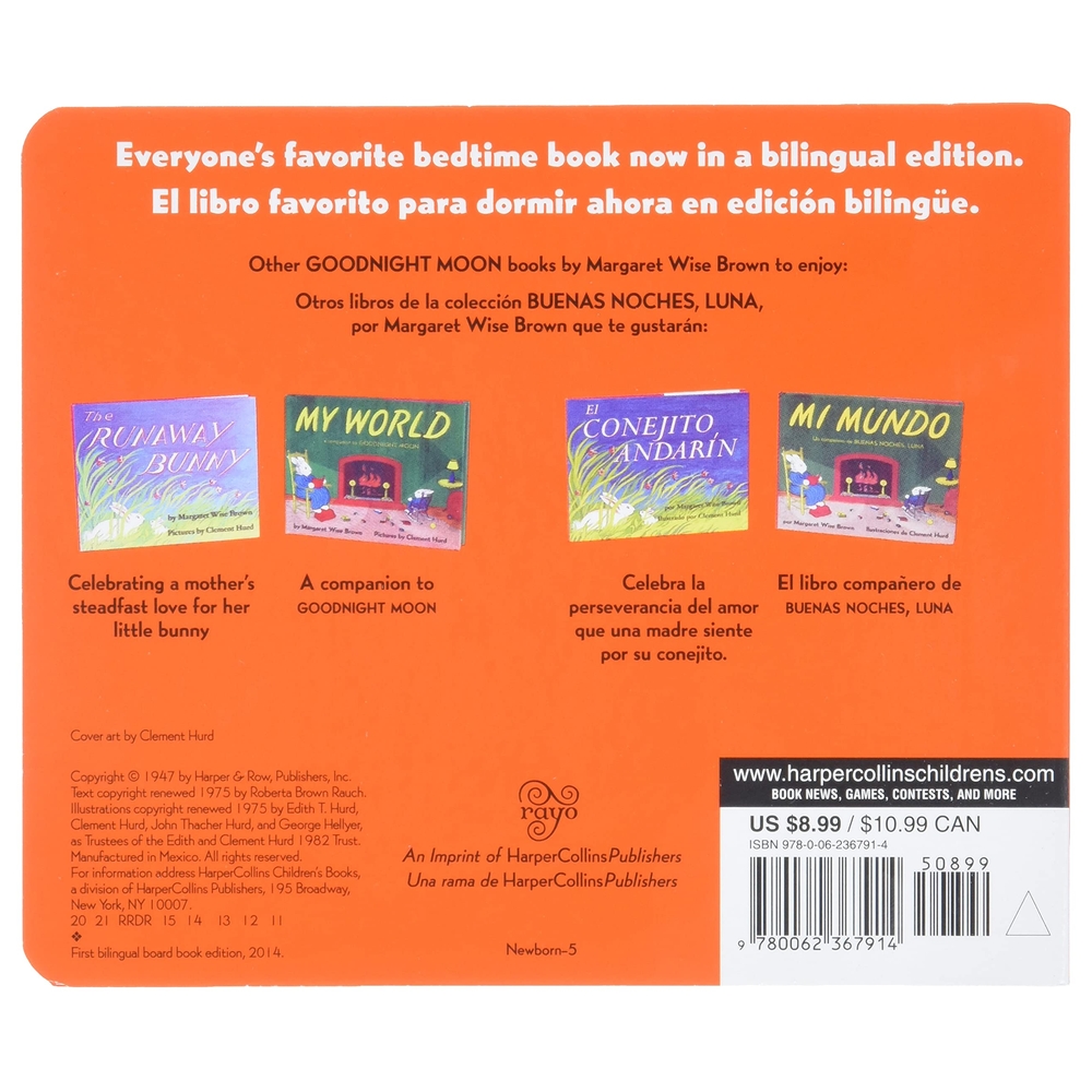 Goodnight Moon Buenas Noches Luna Bilingual Spanish English