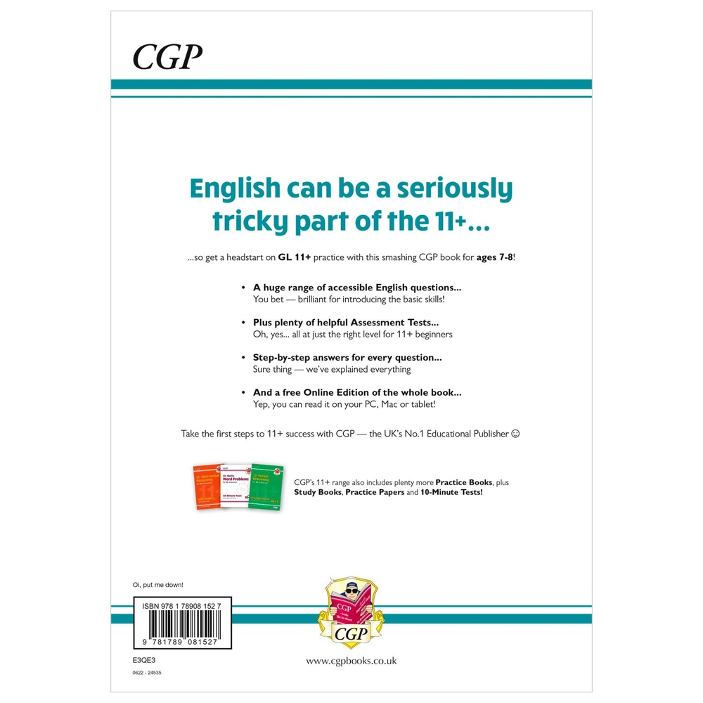 11+ GL English Practice Book & Assessment Tests - Ages 7-8 (With Online Edition)