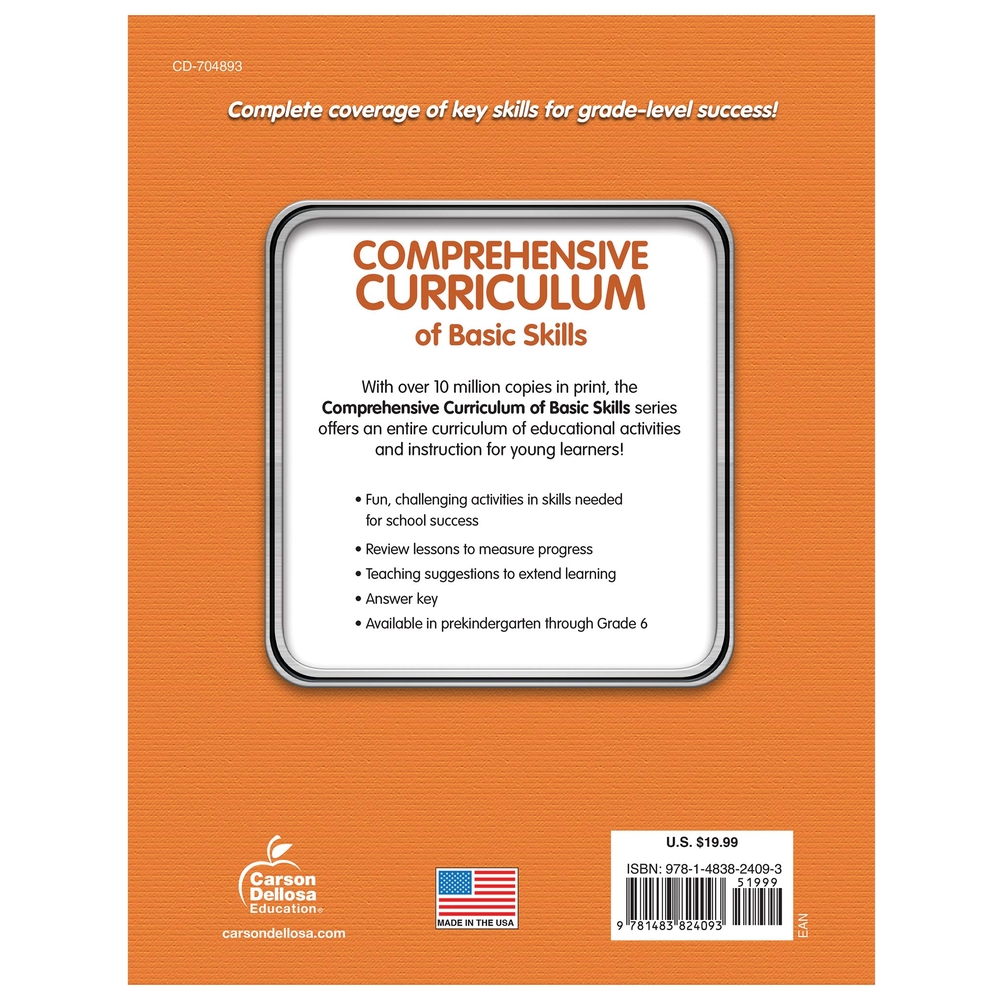 Comprehensive Curriculum Of Basic Skills, Grade K