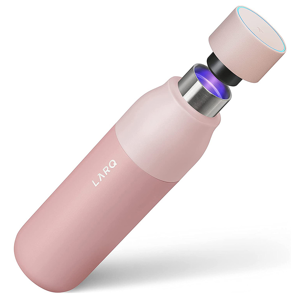 Larq - Self-Cleaning Water Stainless Steel Bottle - Himalayan Pink - 500ml