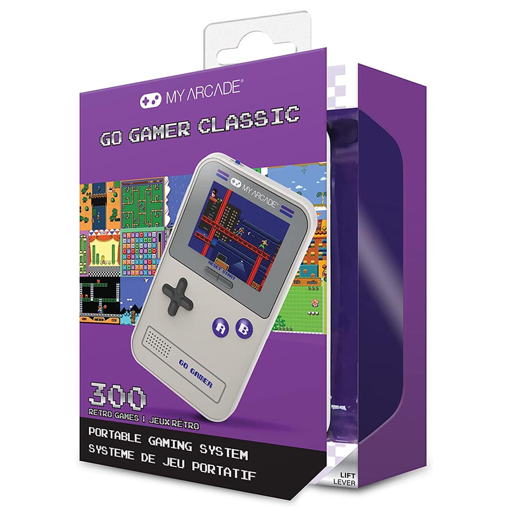 My Arcade - Go Gamer Classic Portable Gaming System With 300 Game Purple