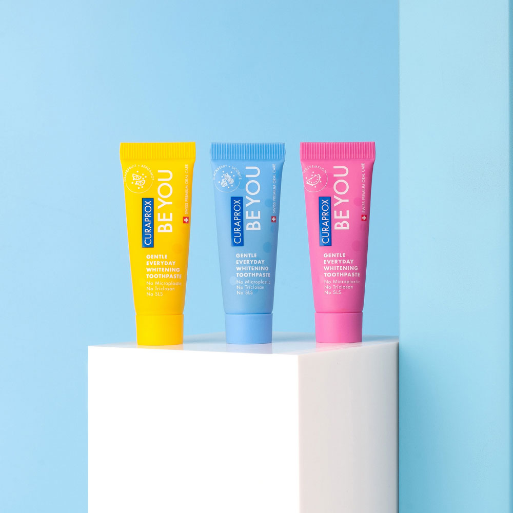 Curaprox - Be You Six-Taste-Pack Toothpaste Set + Toothbrush