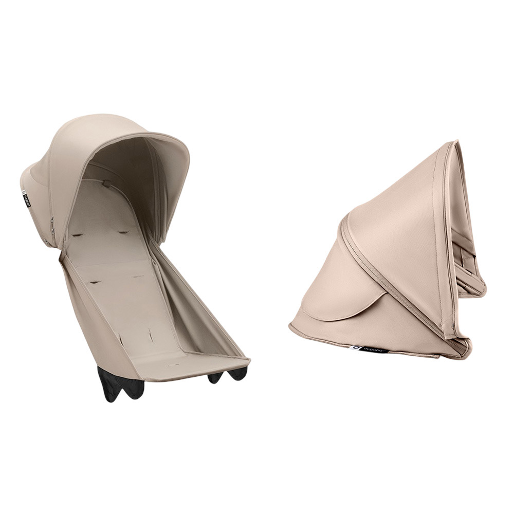 Bugaboo - Butterfly 2 Base Fabric Set And Sun Canopy  - Desert Taupe