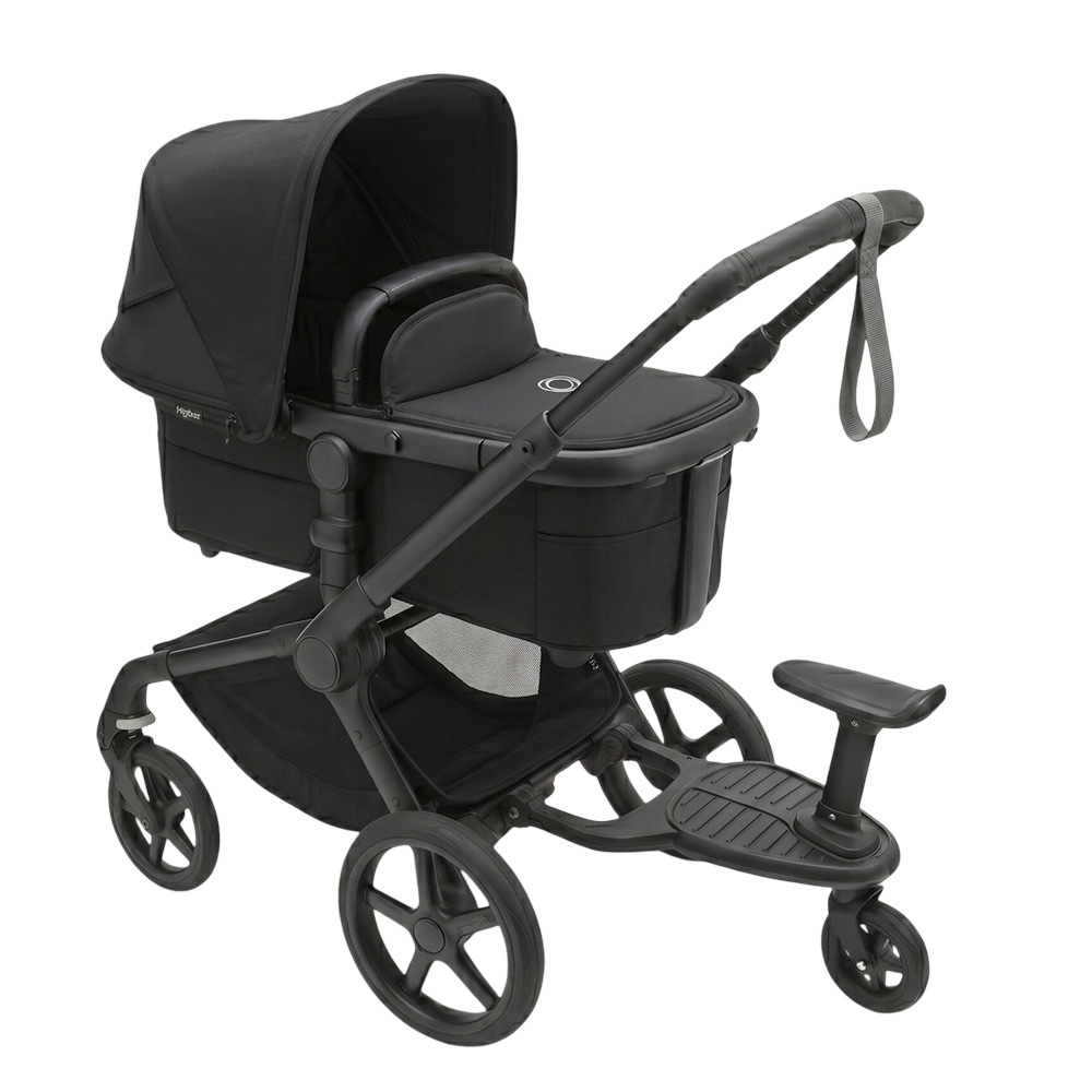 Bugaboo - Fox 5 Renew Complete Stroller - Black Heritage And Stroller Wheelboard Only