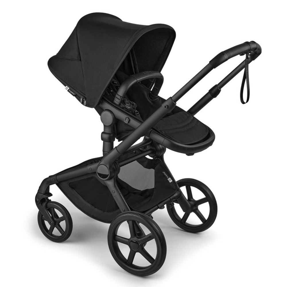 Bugaboo - Fox 5 Renew Complete Stroller - Black Heritage And Stroller Wheelboard Only
