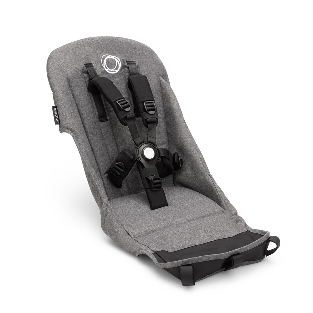 Bugaboo - Donkey 5 Fabric Complete Bassinet, Seat Fabric And Sun Canopy - Grey