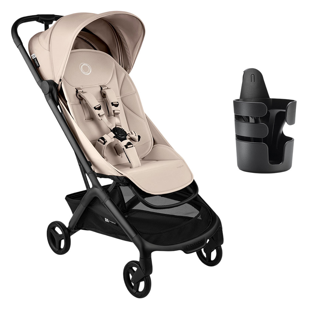 Bugaboo - Butterfly 2 Complete Me Stroller - Desert Taupe And Cup Holder+