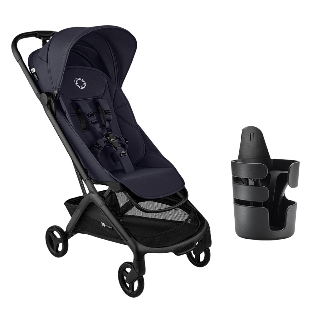 Bugaboo - Butterfly 2 Complete Me Stroller - Deep Indigo And Cup Holder+