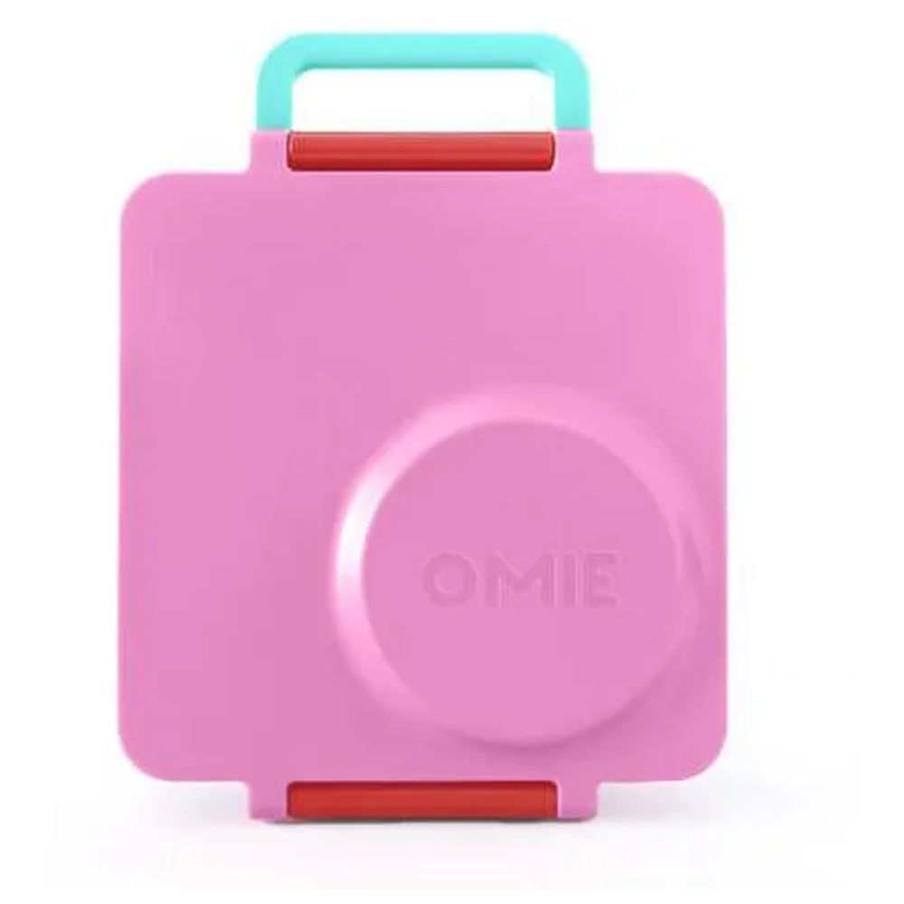 Omiebox - OmieDip Box Set - 2 Pcs And 3 Compartments Bento Box with Insulated Thermos - Pink