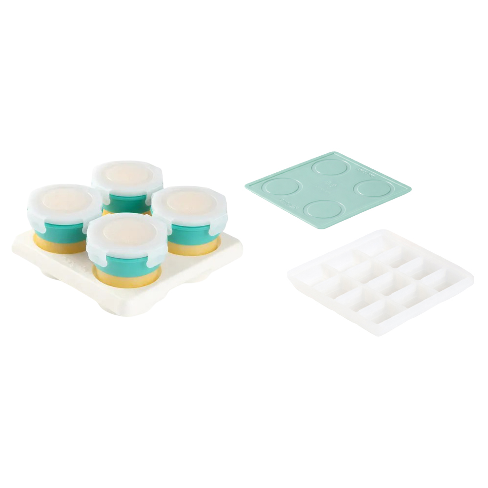 2angels -Freezer Tray - 15 ml And Food Storage Containers - 120 ml - 4 Pcs