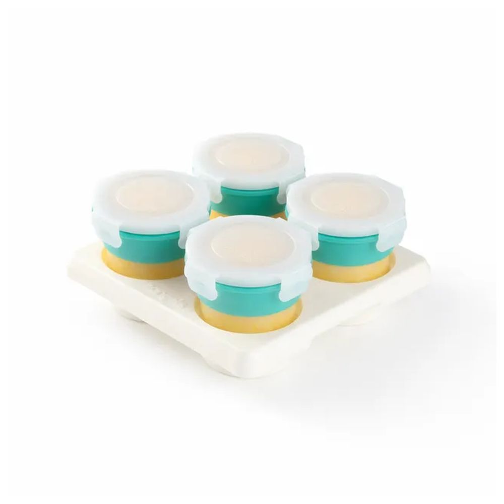 2angels -Freezer Tray - 15 ml And Food Storage Containers - 120 ml - 4 Pcs