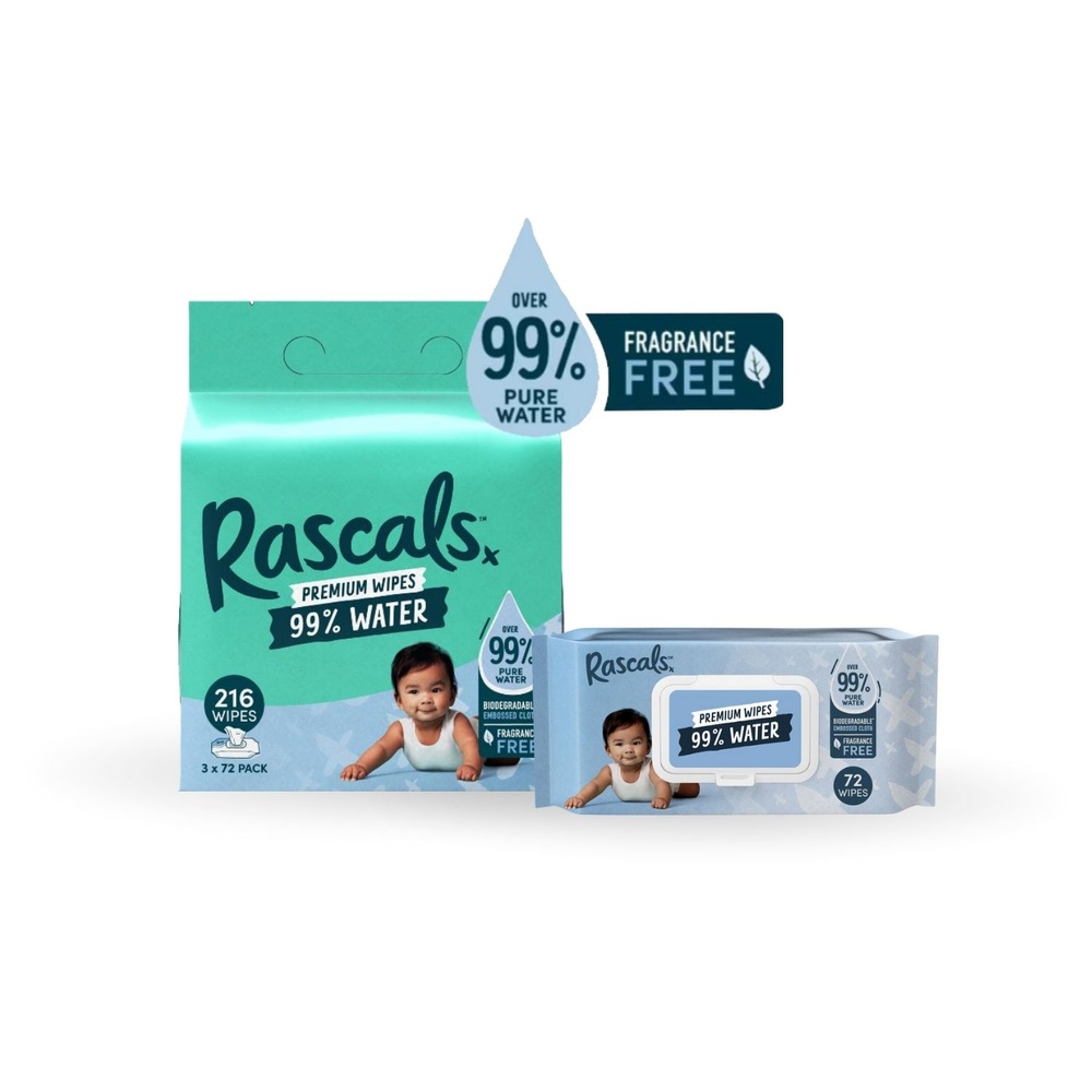 Rascals - Premium Baby Sensitive Wipes - 432 Wipes
