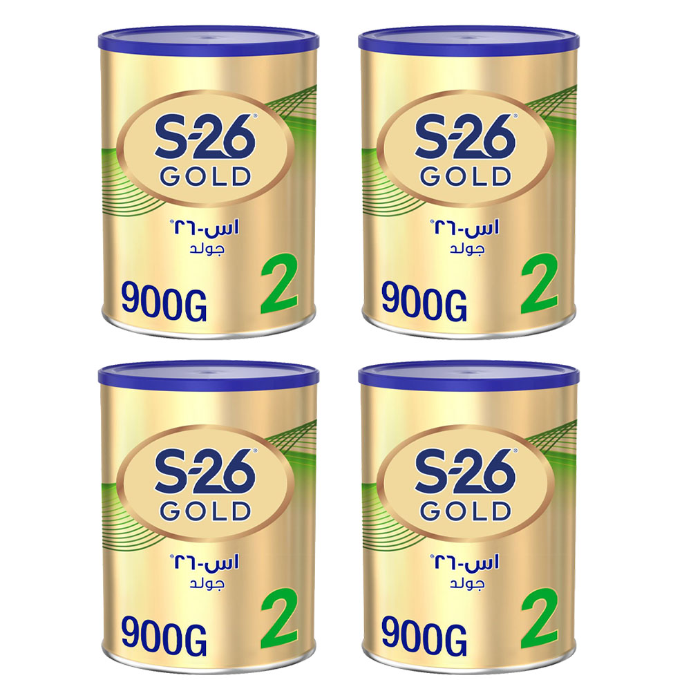 S26 - Gold Stage 2 Milk Formula - 800 gm - Pack of 4