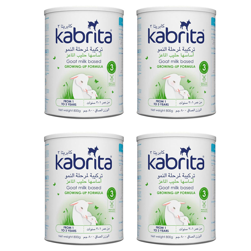 Kabrita - Stage 3 Goat Milk Based Growing-up Formula - 800 gm - Pack of 4