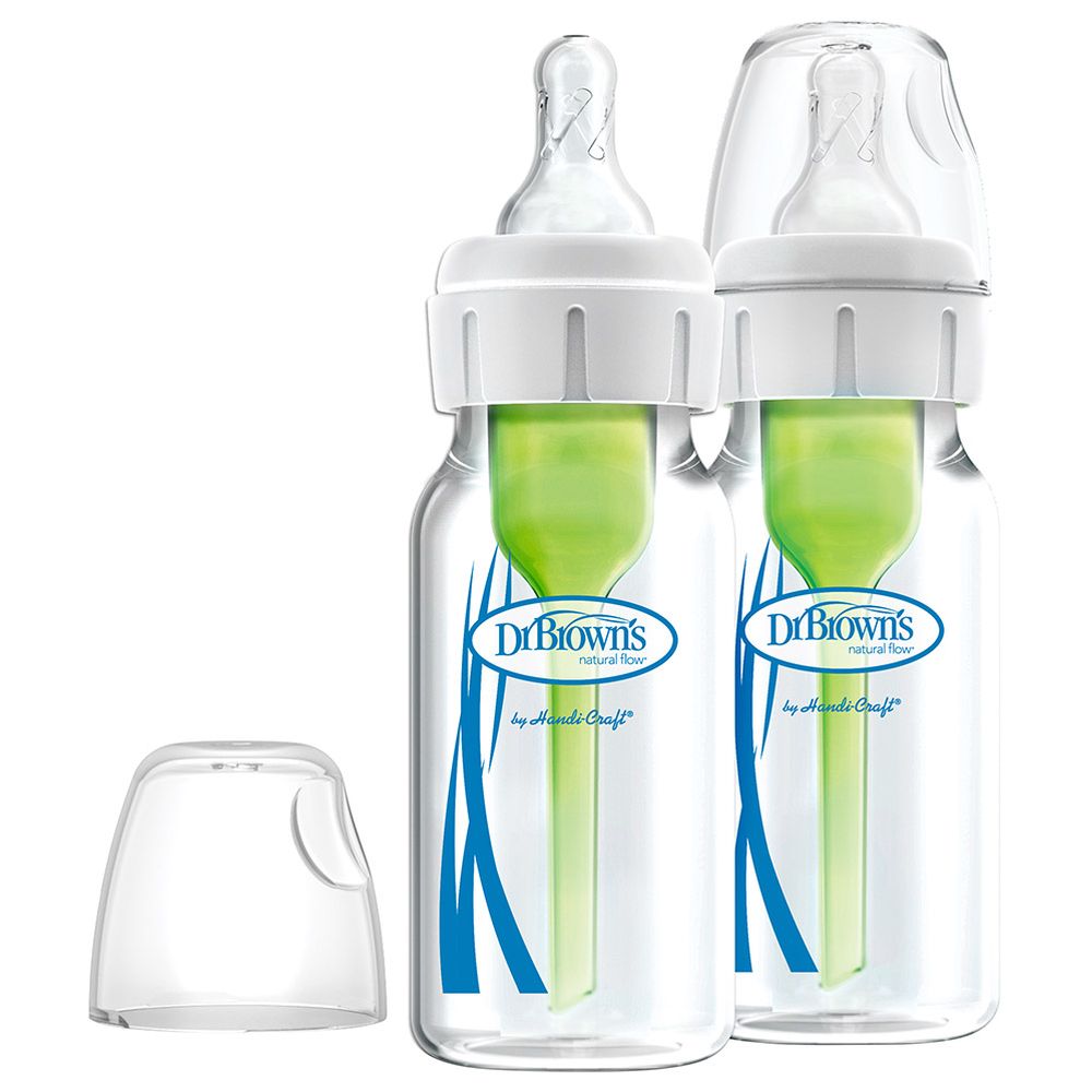 Dr. Brown's - Electric Sterilizer Dryer with HEPA Air Filter & Glass Narrow Options+ Bottle Pack of 2 - 120ml